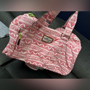 Pink glittery gym bag.